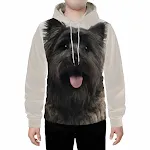 Camiseta de casal solta com estampa de expressão de cachorro digital, ideal para casais que buscam conforto e um visual divertido e moderno. — foto 2