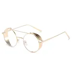 Gold Frame Transparent Lens