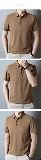 Title 8, T-shirt estivo da uomo tinta unita a maniche co...