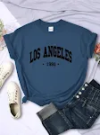 Dames-T-shirt met stadsletterprint uit 1991 — foto 15