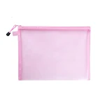 Bolsa de rede transparente com zíper para uso doméstico Organize seus pertences com facilidade. Perfeita para viagens e armazenamento versátil. — foto 1