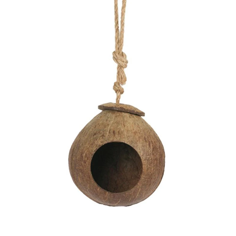 Title 7, Parrot Natural Coconut Shell Bird Nest Hideout ...