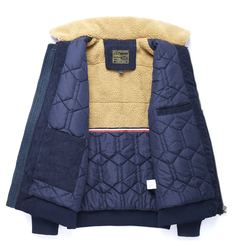 Men's Lapel Oversized Loose Cotton Jacket, offering comfortable style and a relaxed fit. Perfect for everyday wear, a ve — photo 5