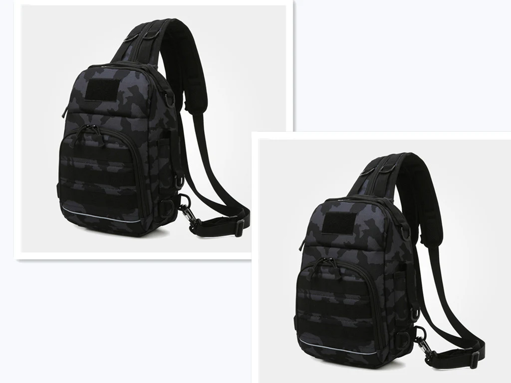 Versatile Ruia Chest Pack Tactical Camouflage Shoulders. Designed for secure and comfortable carrying of essentials duri — photo 2
