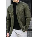 Casaco de suéter masculino outono inverno Conforto e estilo em climas frios Jaqueta de tricô quente para o dia a dia ou ocasiões especiais Peça chave do guarda-roupa — foto 14