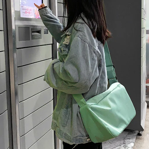 Title 1, Bolso bandolera de lona estilo coreano para muj...