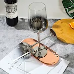 Crystal Electroplated Silver Grey Gradient Red Wine Glass Enhance your wine experience, a sophisticated and stylish glas — photo 6