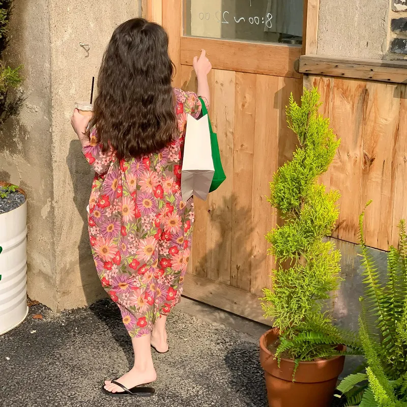 Macacão de Algodão Infantil Calças de Uma Peça Conforto e Praticidade para Meninas Perfeito para Brincar e se Divertir Tecido Leve e Respirável — foto 10