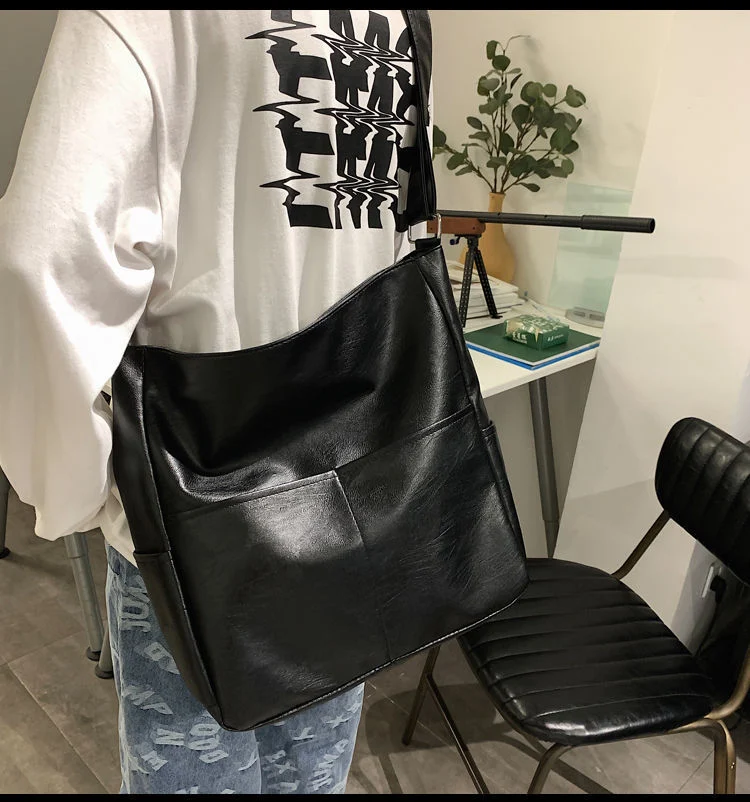 Title 4, Bolsa transversal masculina casual grande, mode...