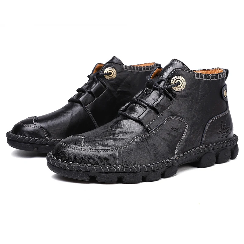 Title 5, Mens high-top tooling short boots designed for...