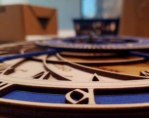 Title 1, Zwölf Konstellationen große Wanduhr Kunstuhr