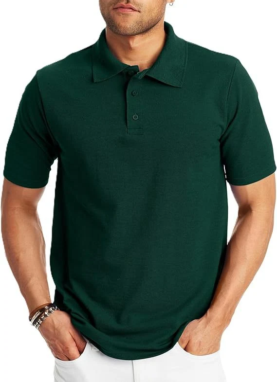 Męska koszulka polo z krótkim rękawem Loose And Simple. Wygodna, oddychająca i stylowa. Idealna na codzień i na lato. Ciesz się swobodą i komfortem. — zdjęcie 2
