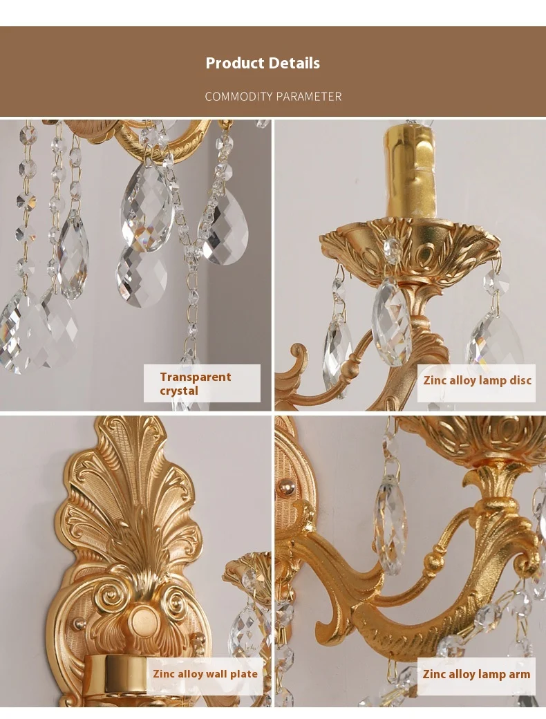 Title 4, European Style Zinc Alloy Wall Lamp for Dining ...