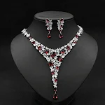 Conjunto de Colar e Brincos de Zircônia para Noiva Vestido de Casamento Acessórios de Orelha Elegantes e Perfeitos para o Seu Dia Especial — foto 4