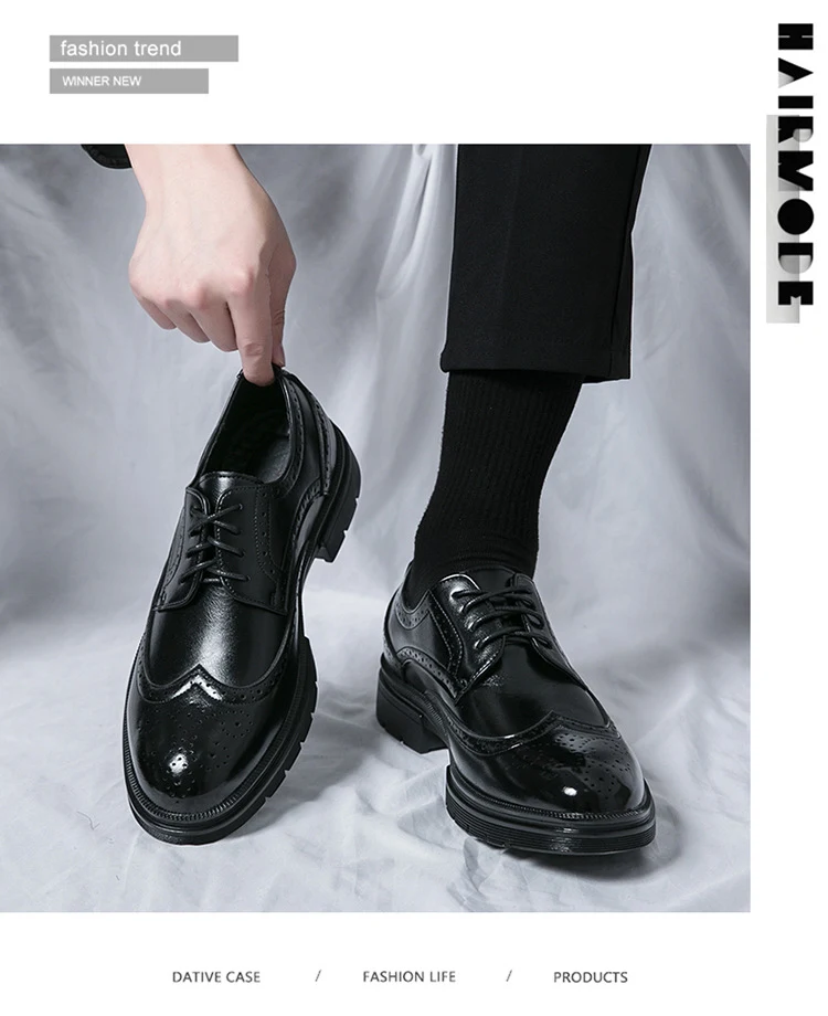 Title 8, Spring and Autumn Mens Brogue Business Formal ...