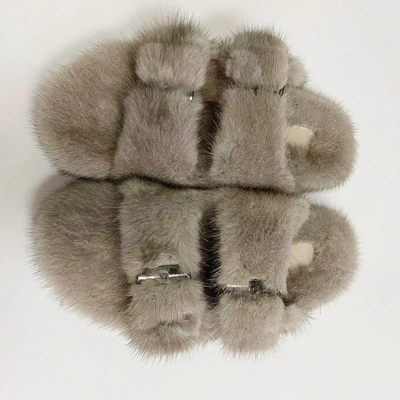 Title 7, Summer Flat Home Slippers, Solid Color, Thick B...