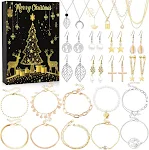 DIY Criativo Pulseira Enfeite Infantil Calendário 24 Grades Caixa Surpresa Natal Estimula a criatividade e a diversão das crianças. — foto 11