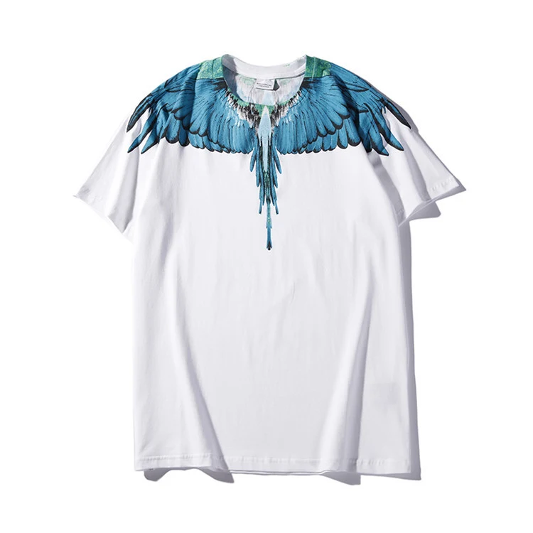 Title 1, Jungle Blue Wings Couple Short Sleeve Shirts fo...