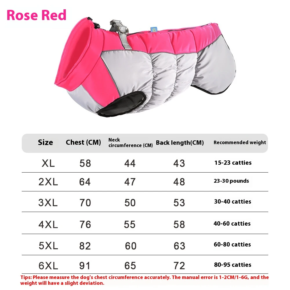 Reflective Waterproof Pet Winter Clothes for Big Dogs. Keep your dog warm, safe, and visible in cold weather with this w — photo 1