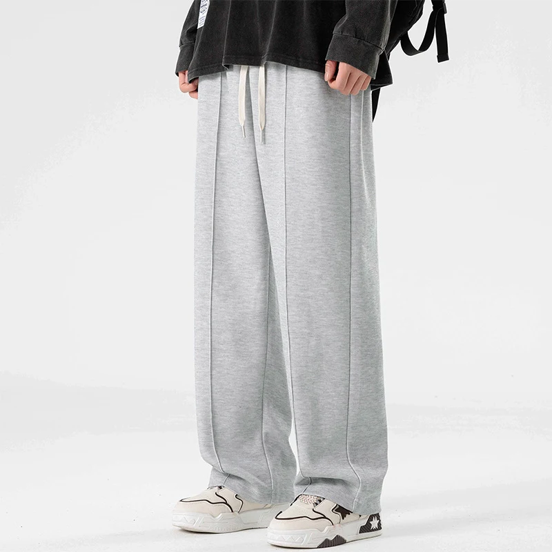 Losse Rechte Casual Heren Broek. Comfortabele en stijlvolle broek voor dagelijks gebruik. Ervaar bewegingsvrijheid en een relaxte uitstraling. — foto 2