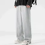 Losse Rechte Casual Heren Broek. Comfortabele en stijlvolle broek voor dagelijks gebruik. Ervaar bewegingsvrijheid en een relaxte uitstraling. — foto 2
