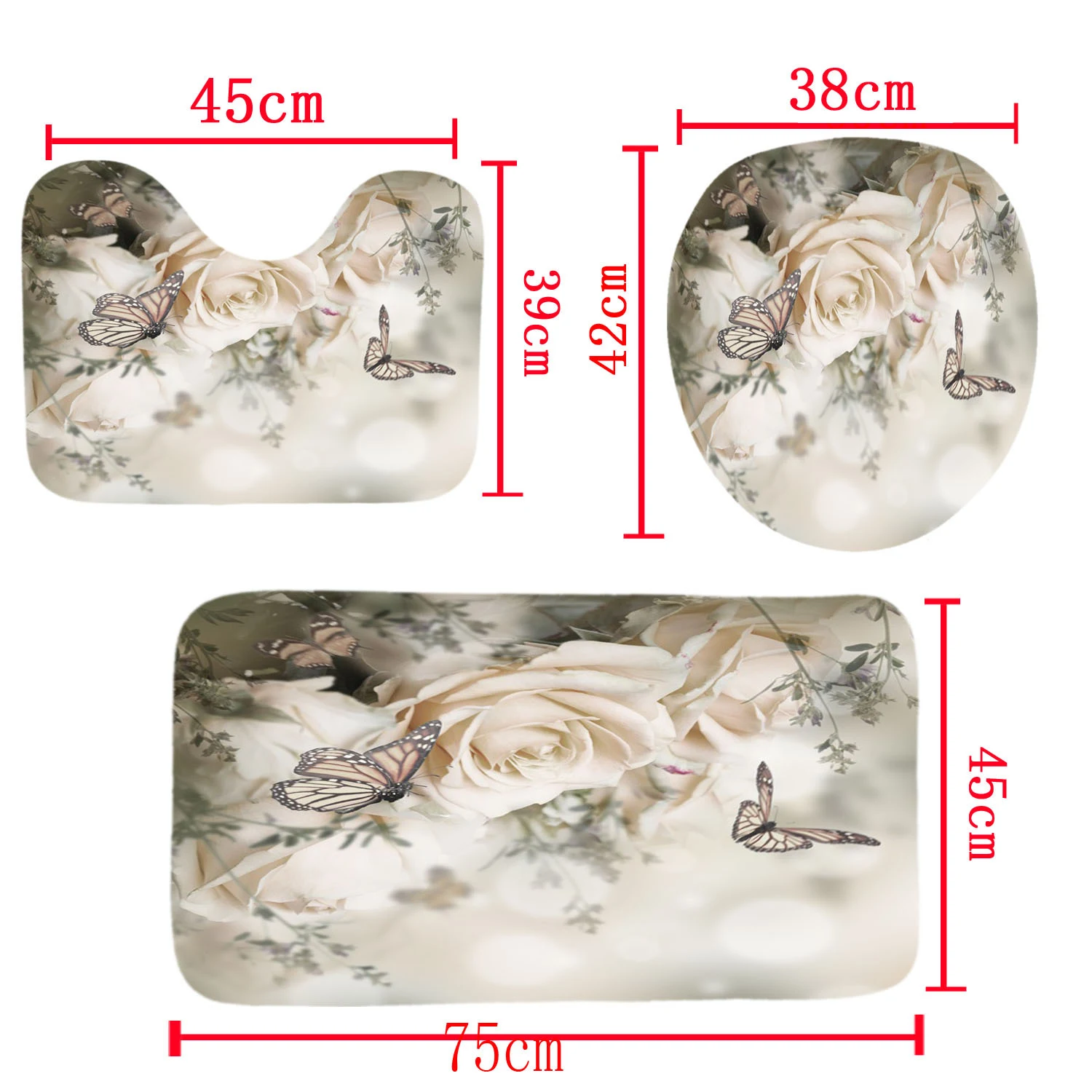 Title 2, Digital Printed Waterproof Polyester Bathroom R...