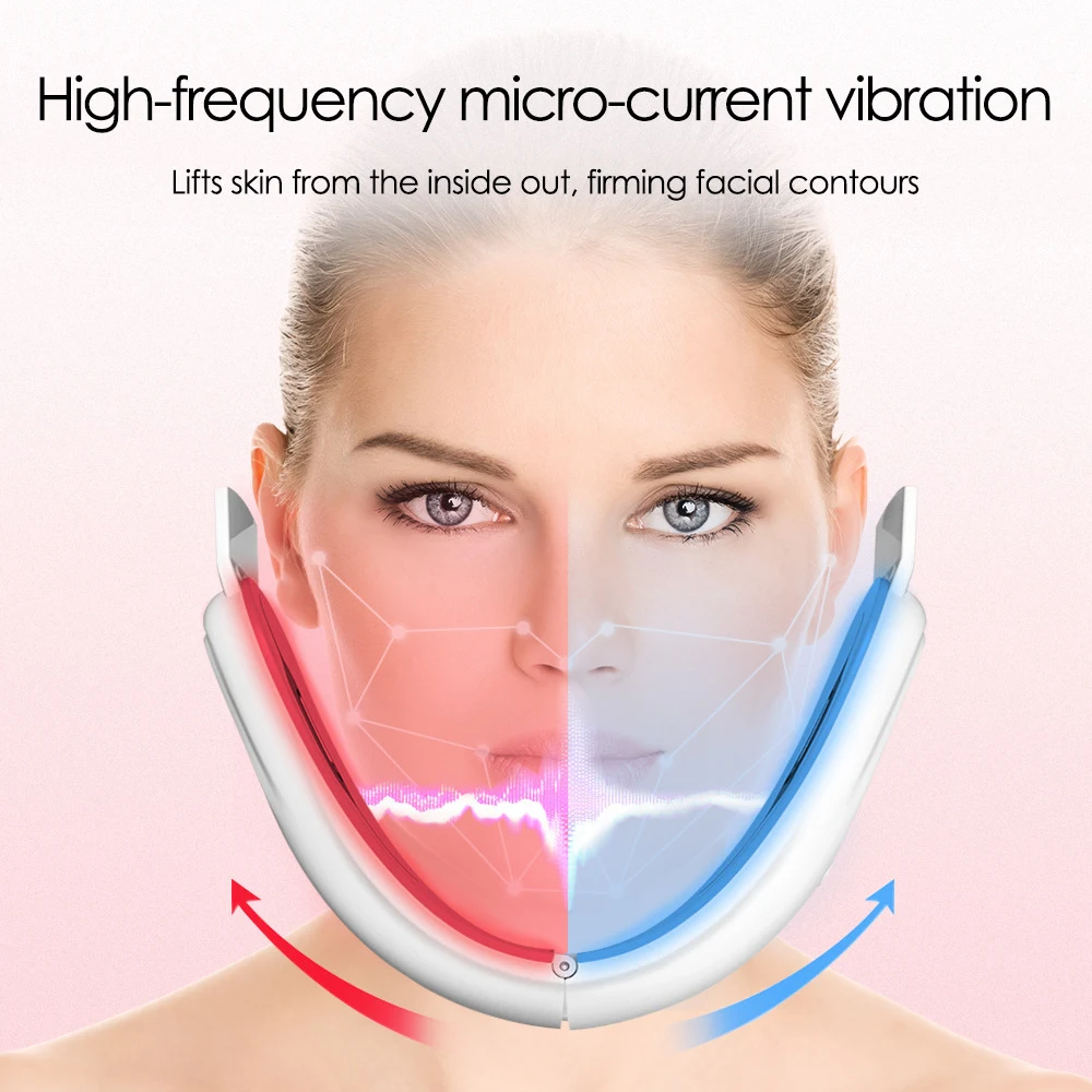 V15 Gear Heating Model Facial Lifting and Tightening Double Chin Micro Current Face Slimming Device — photo 7