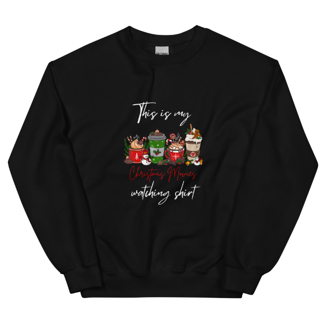 Christmas Movie Unisex Pullover Sweater – Celebrate the holidays in comfort and style. Perfect for movie nights and spre — photo 2