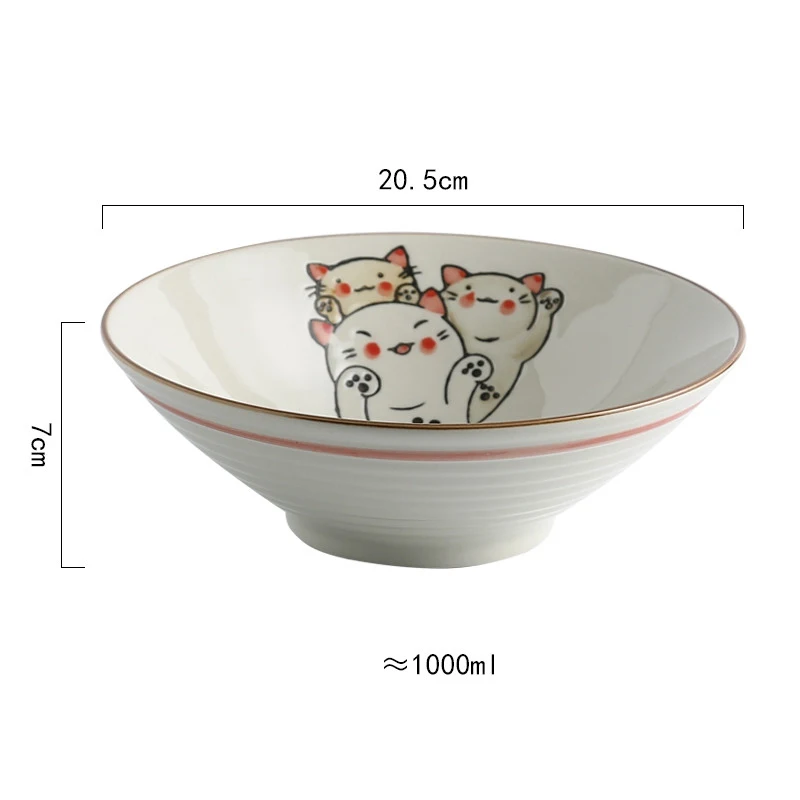 Große Japanische Ramen Schüssel im kreativen Home-Style-Design mit Hut, ideal für köstliche Suppen und Ramen Gerichte, perfekt für den Genuss — foto 10