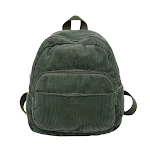 Corduroy effen kleur schooltas dames rugzak kleine dames rugzak ideaal voor school of dagelijks gebruik modieus en praktisch design — foto 1