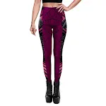 Gepersonaliseerde yoga fitness leggings voor dames met print, ideaal voor comfortabel en stijlvol trainen. — foto 4