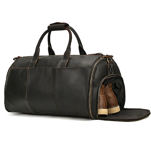 Title 8, Bolsa de viagem de negócios dobrável de couro m...