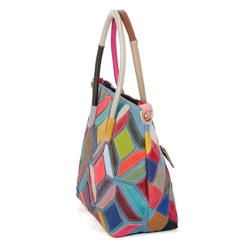Title 6, Handmade Cowhide Stitching Bag