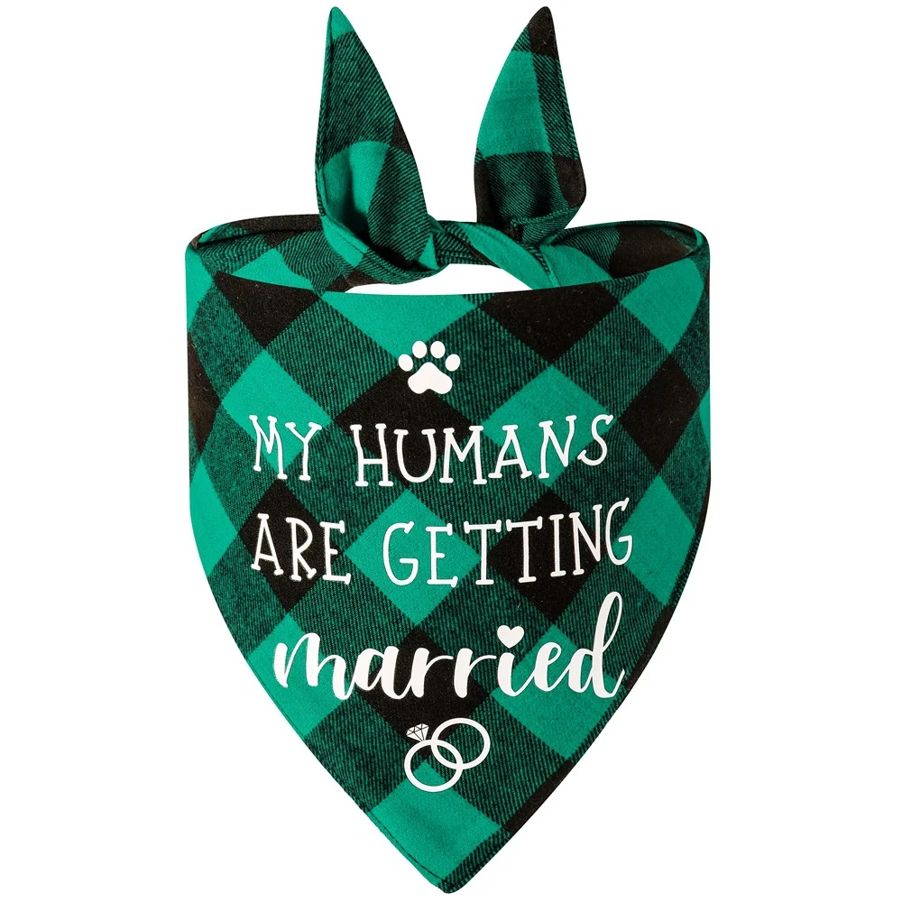 Title 7, Sucado My Humans are Getting Married Plaid Dog ...
