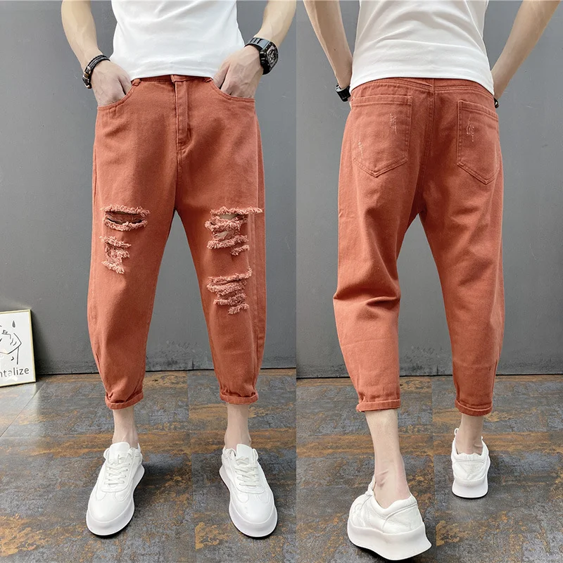 Title 5, Zomer Heren Jeans met Gaten en Harem Broek – Ni...