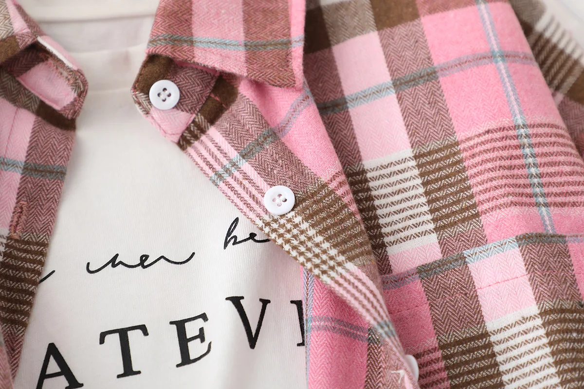 Title 5, Womens Casual Design Brushed Plaid Shirt