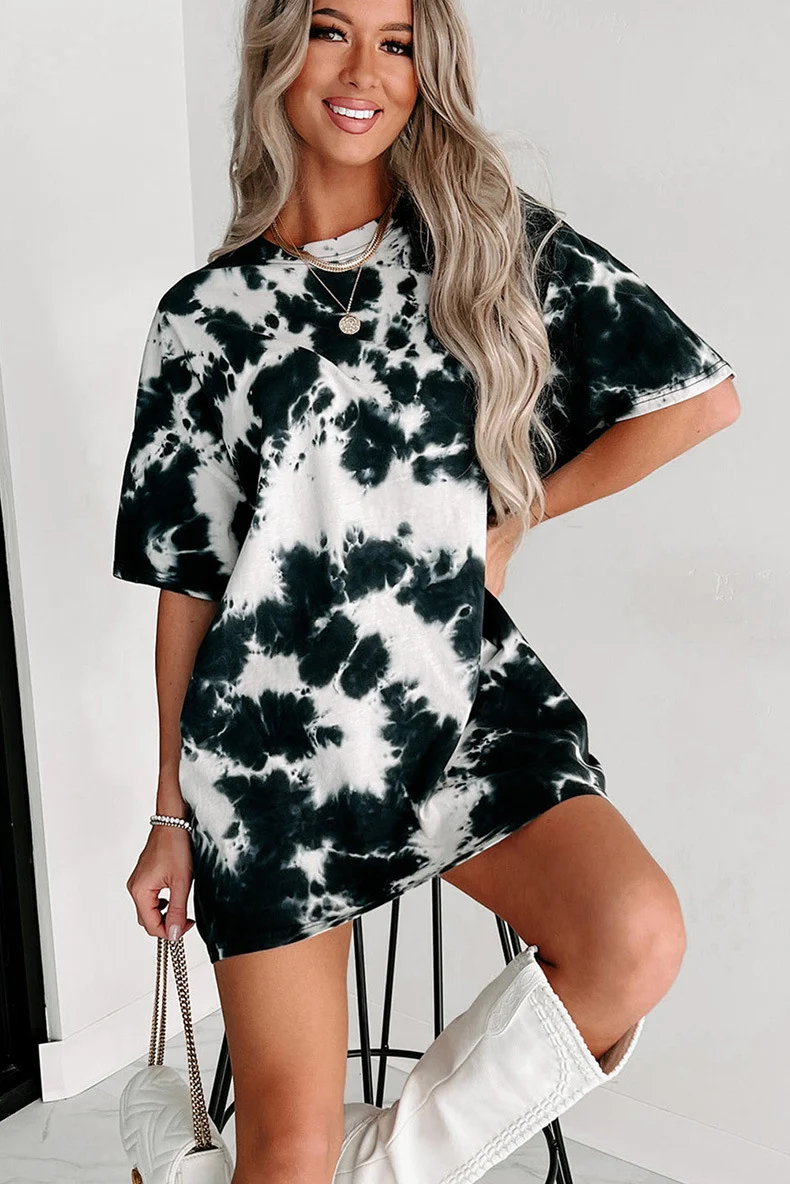 Title 3, Shiying Summer New Tie-dyed Short-sleeved T-shi...