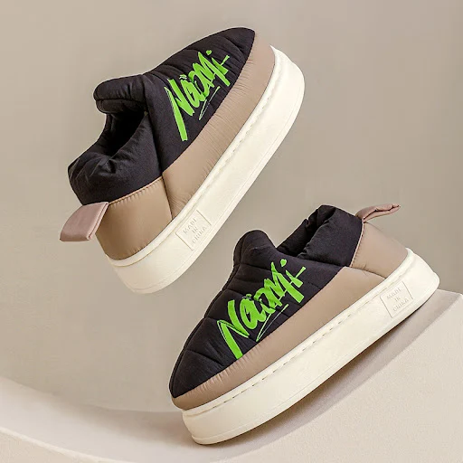 Title 3, Warme platform slippers voor dames