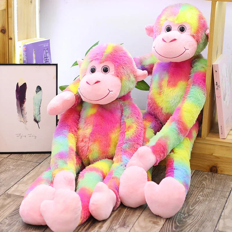 Colorful long-arm big mouth monkey doll plush toy, a cuddly and fun friend perfect for kids of all ages, bringing joy an — photo 2
