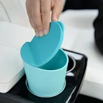 Mini Auto Mülleimer Schreibtisch mit Deckel Aufbewahrung Kleiner Abfalleimer für Auto, Büro oder Zuhause Praktisch — foto 1