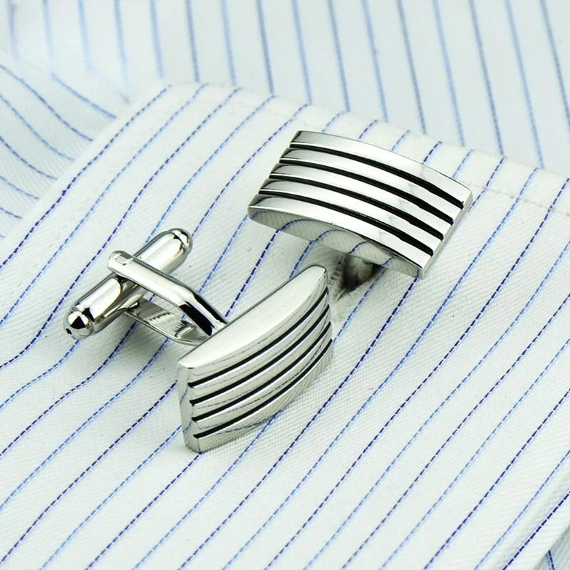 Abotoaduras de Metal para Camisas Francesas, Botões de Punho Clássicos, Design Elegante, Ideais para Ocasiões Formais e Presentes. — foto 11