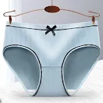 Mid waist women's cotton underpants offer all-day comfort and natural softness. Breathable and perfect for daily wear, f — photo 2