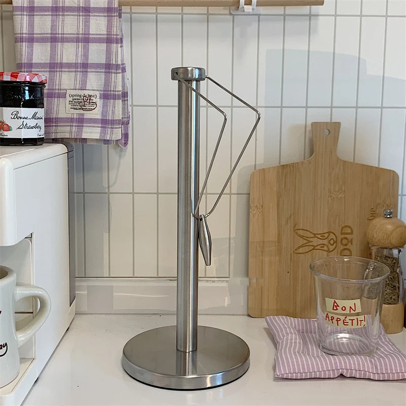 Stainless Steel Kitchen Vertical Tissue Holder. Keep paper towels handy with this space-saving, durable design. Easy acc — photo 10