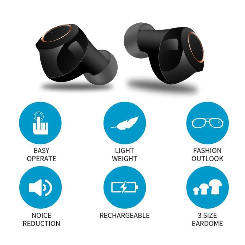 Title 8, Elderly Sound Amplifier with Bluetooth, Ear Can...