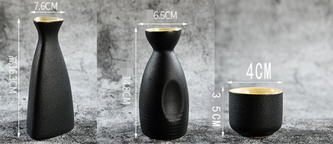 Title 33, Creative Japanese Sake Set Ancient Style Cerami...