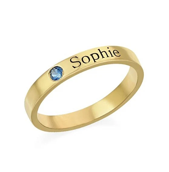 Anel S925 com letras personalizadas para casais, gravação de nomes. Joia romântica e única, ideal para presentear e celebrar o amor. — foto 4