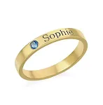 Anel S925 com letras personalizadas para casais, gravação de nomes. Joia romântica e única, ideal para presentear e celebrar o amor. — foto 4