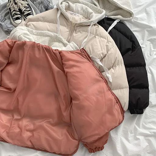 Title 1, Students Small Loose Bread Jacket Coat Hooded ...