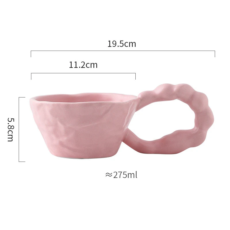 Title 3, Hand Held Paper Wrinkled Cup Ceramic Boutique S...