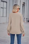 Women's Tops Amazon Round Neck Pleated Lantern Sleeve Women's Long European And American T-shirt — photo 11
